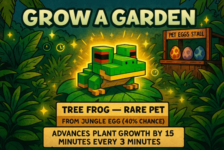 How to Get the Tree Frog in Grow a Garden buy grow a garden pets